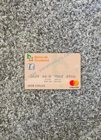 Honduras Banco de Occidente mastercard photolook front